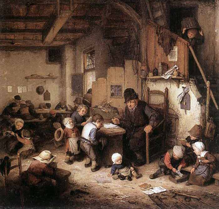 schooltje in de 17de eeuw